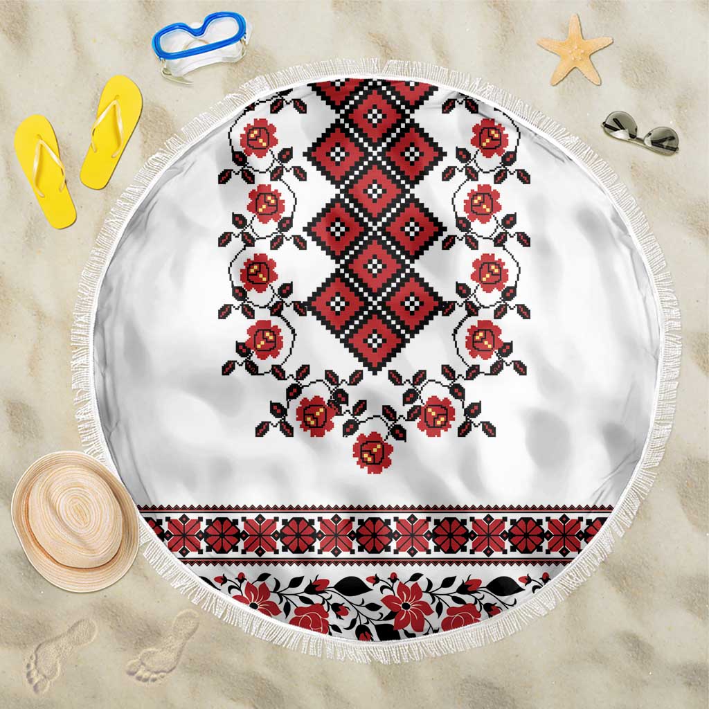 Ukraine Beach Blanket Ukrainian Traditional Folk Patterns