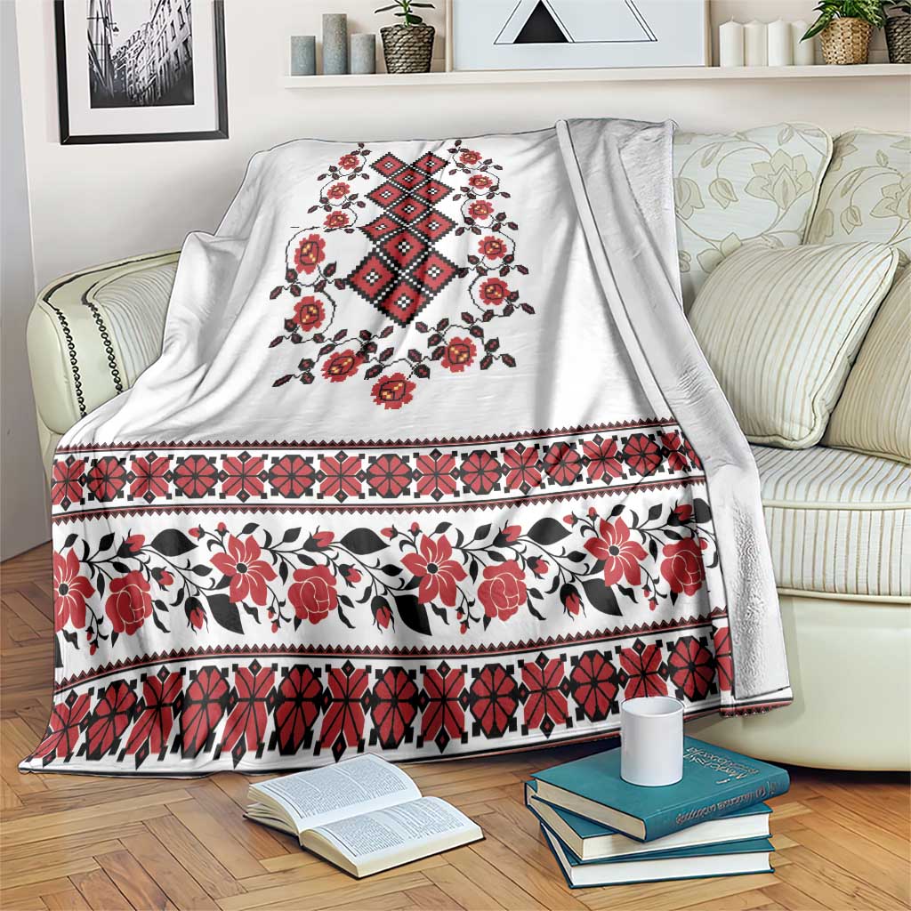 Ukraine Blanket Ukrainian Traditional Folk Patterns
