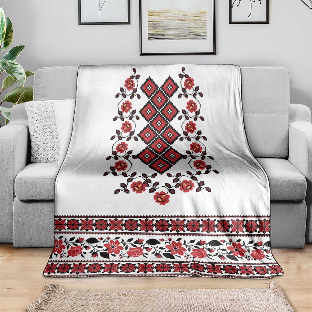Ukraine Blanket Ukrainian Traditional Folk Patterns