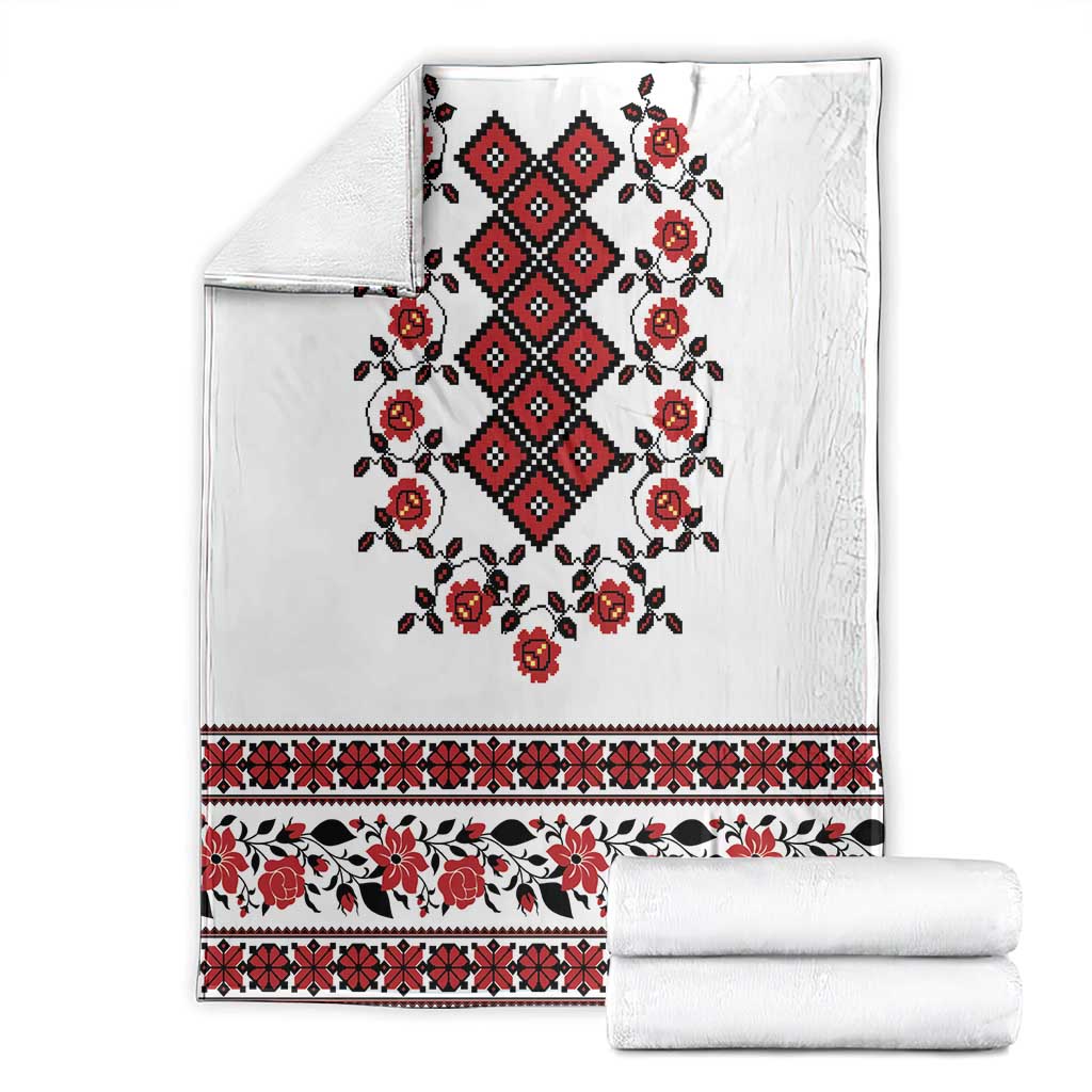 Ukraine Blanket Ukrainian Traditional Folk Patterns