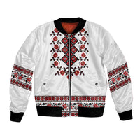 Ukraine Bomber Jacket Ukrainian Traditional Folk Patterns