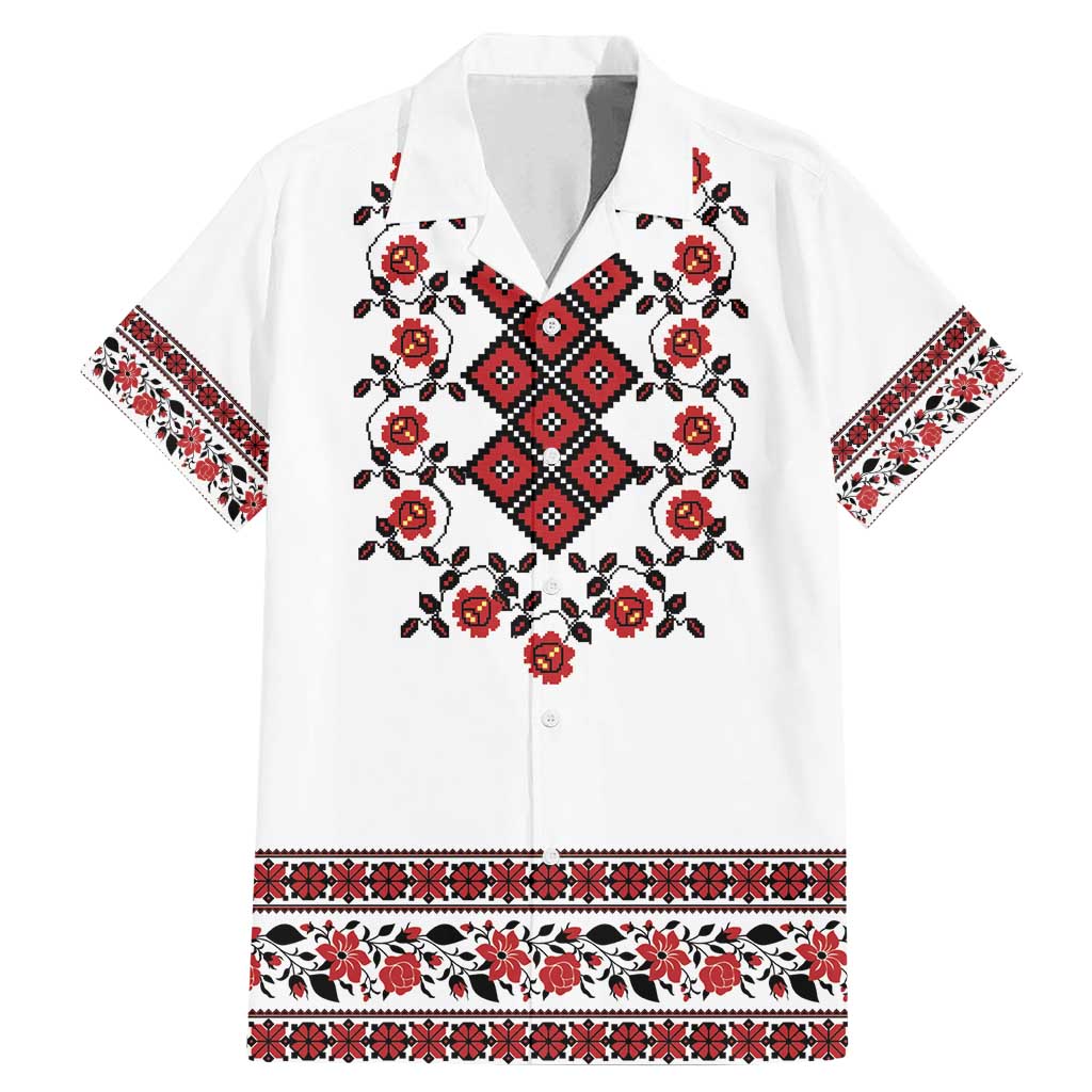Ukraine Family Matching Mermaid Dress and Hawaiian Shirt Ukrainian Traditional Folk Patterns