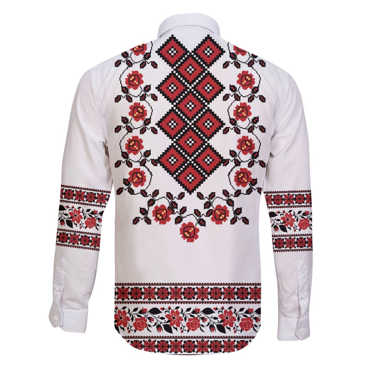 Ukraine Family Matching Off The Shoulder Long Sleeve Dress and Hawaiian Shirt Ukrainian Traditional Folk Patterns