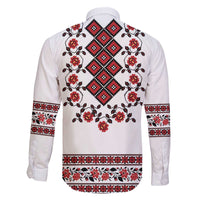 Ukraine Family Matching Off The Shoulder Long Sleeve Dress and Hawaiian Shirt Ukrainian Traditional Folk Patterns