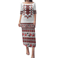 Ukraine Family Matching Puletasi and Hawaiian Shirt Ukrainian Traditional Folk Patterns