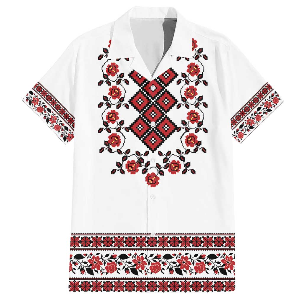 Ukraine Family Matching Short Sleeve Bodycon Dress and Hawaiian Shirt Ukrainian Traditional Folk Patterns