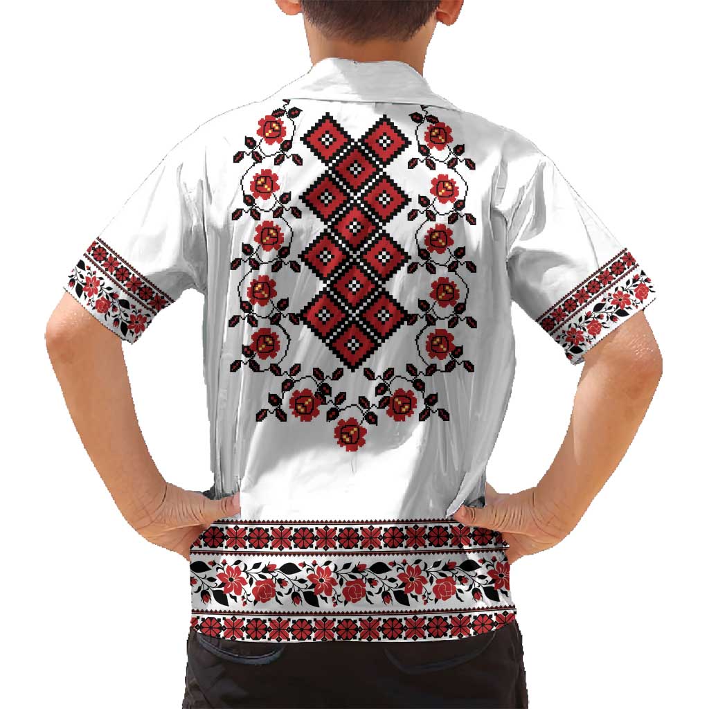 Ukraine Family Matching Tank Maxi Dress and Hawaiian Shirt Ukrainian Traditional Folk Patterns