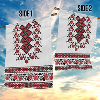 Ukraine Garden Flag Ukrainian Traditional Folk Patterns
