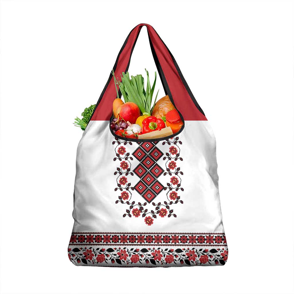 Ukraine Grocery Bag Ukrainian Traditional Folk Patterns