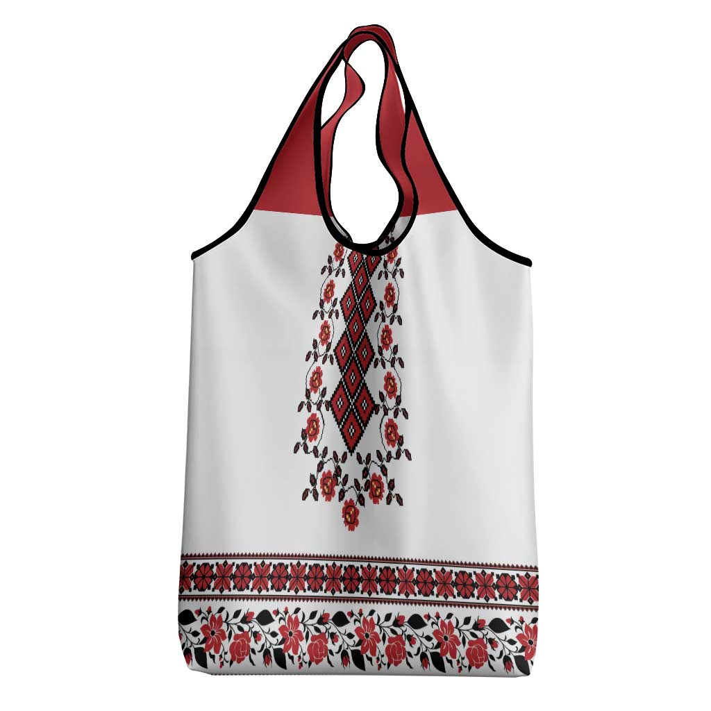 Ukraine Grocery Bag Ukrainian Traditional Folk Patterns