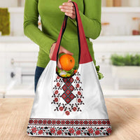 Ukraine Grocery Bag Ukrainian Traditional Folk Patterns