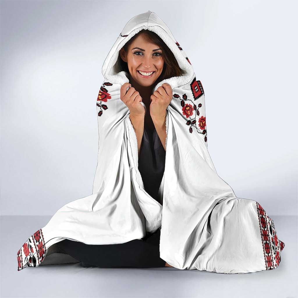 Ukraine Hooded Blanket Ukrainian Traditional Folk Patterns