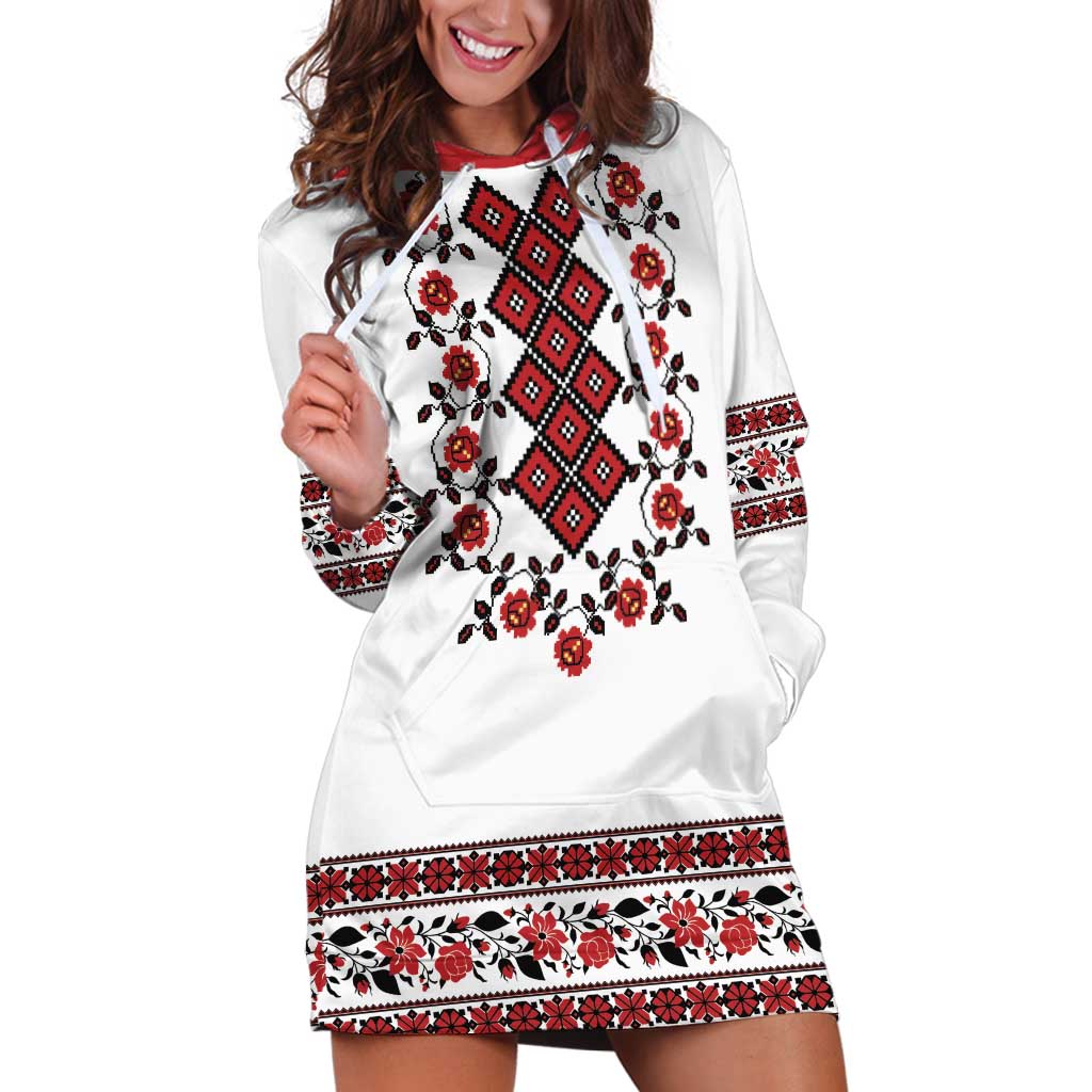 Ukraine Hoodie Dress Ukrainian Traditional Folk Patterns