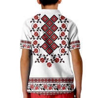 Ukraine Kid Polo Shirt Ukrainian Traditional Folk Patterns