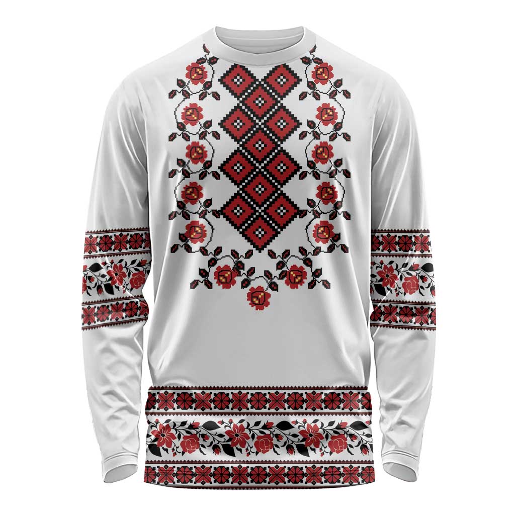 Ukraine Long Sleeve Shirt Ukrainian Traditional Folk Patterns