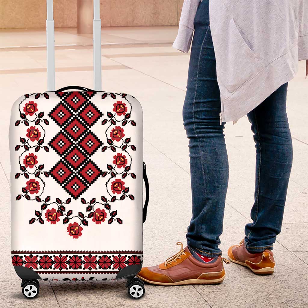 Ukraine Luggage Cover Ukrainian Traditional Folk Patterns