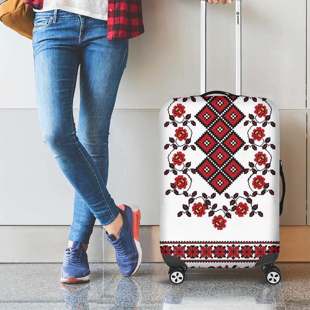 Ukraine Luggage Cover Ukrainian Traditional Folk Patterns