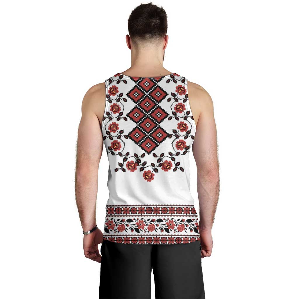 Ukraine Men Tank Top Ukrainian Traditional Folk Patterns