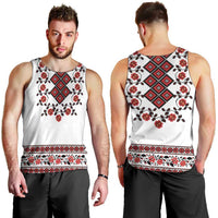 Ukraine Men Tank Top Ukrainian Traditional Folk Patterns