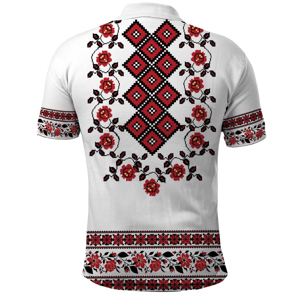 Ukraine Polo Shirt Ukrainian Traditional Folk Patterns