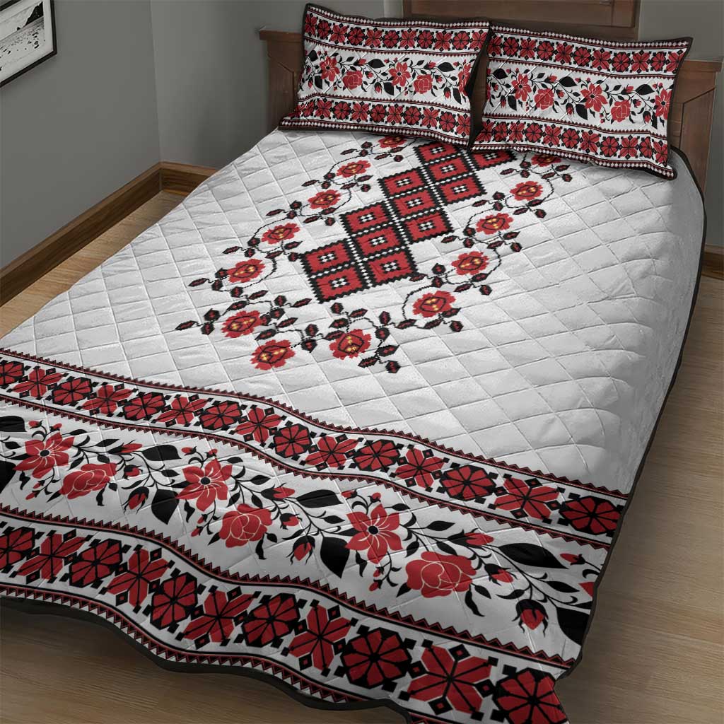Ukraine Quilt Bed Set Ukrainian Traditional Folk Patterns