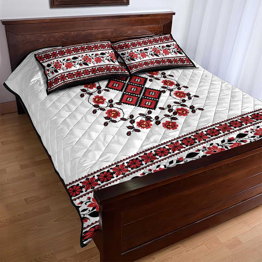 Ukraine Quilt Bed Set Ukrainian Traditional Folk Patterns