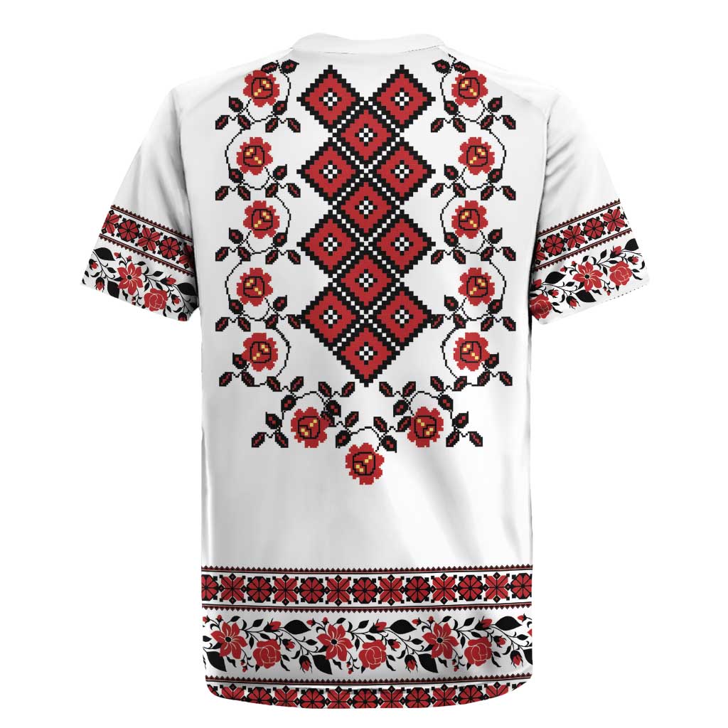 Ukraine Rugby Jersey Ukrainian Traditional Folk Patterns