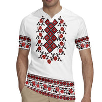 Ukraine Rugby Jersey Ukrainian Traditional Folk Patterns