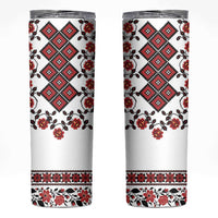 Ukraine Skinny Tumbler Ukrainian Traditional Folk Patterns