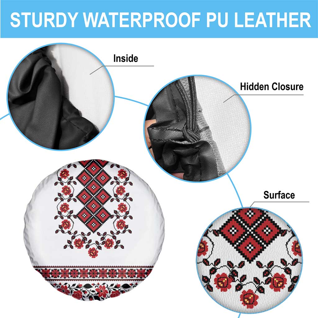 Ukraine Spare Tire Cover Ukrainian Traditional Folk Patterns