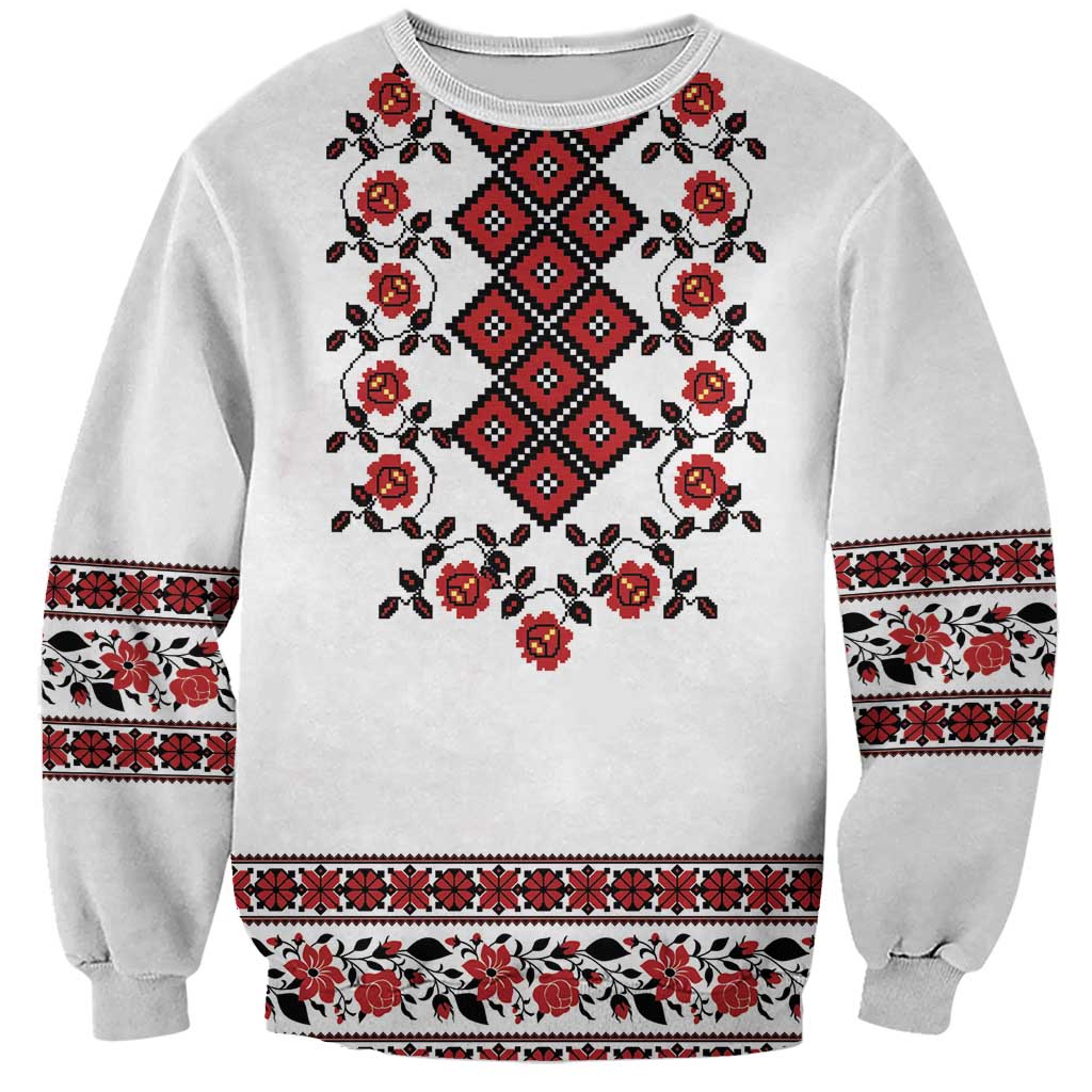 Ukraine Sweatshirt Ukrainian Traditional Folk Patterns