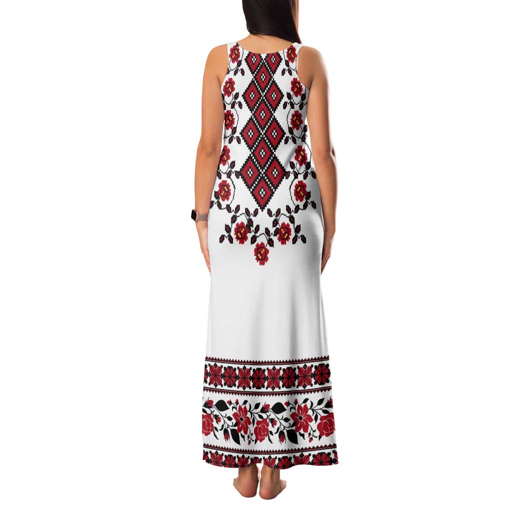 Ukraine Tank Maxi Dress Ukrainian Traditional Folk Patterns