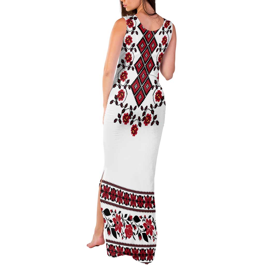 Ukraine Tank Maxi Dress Ukrainian Traditional Folk Patterns