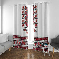 Ukraine Window Curtain Ukrainian Traditional Folk Patterns