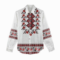 Ukraine Women Casual Shirt Ukrainian Traditional Folk Patterns