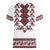 Ukraine Women V-Neck T-Shirt Ukrainian Traditional Folk Patterns