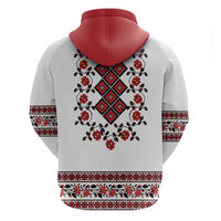 Ukraine Zip Hoodie Ukrainian Traditional Folk Patterns