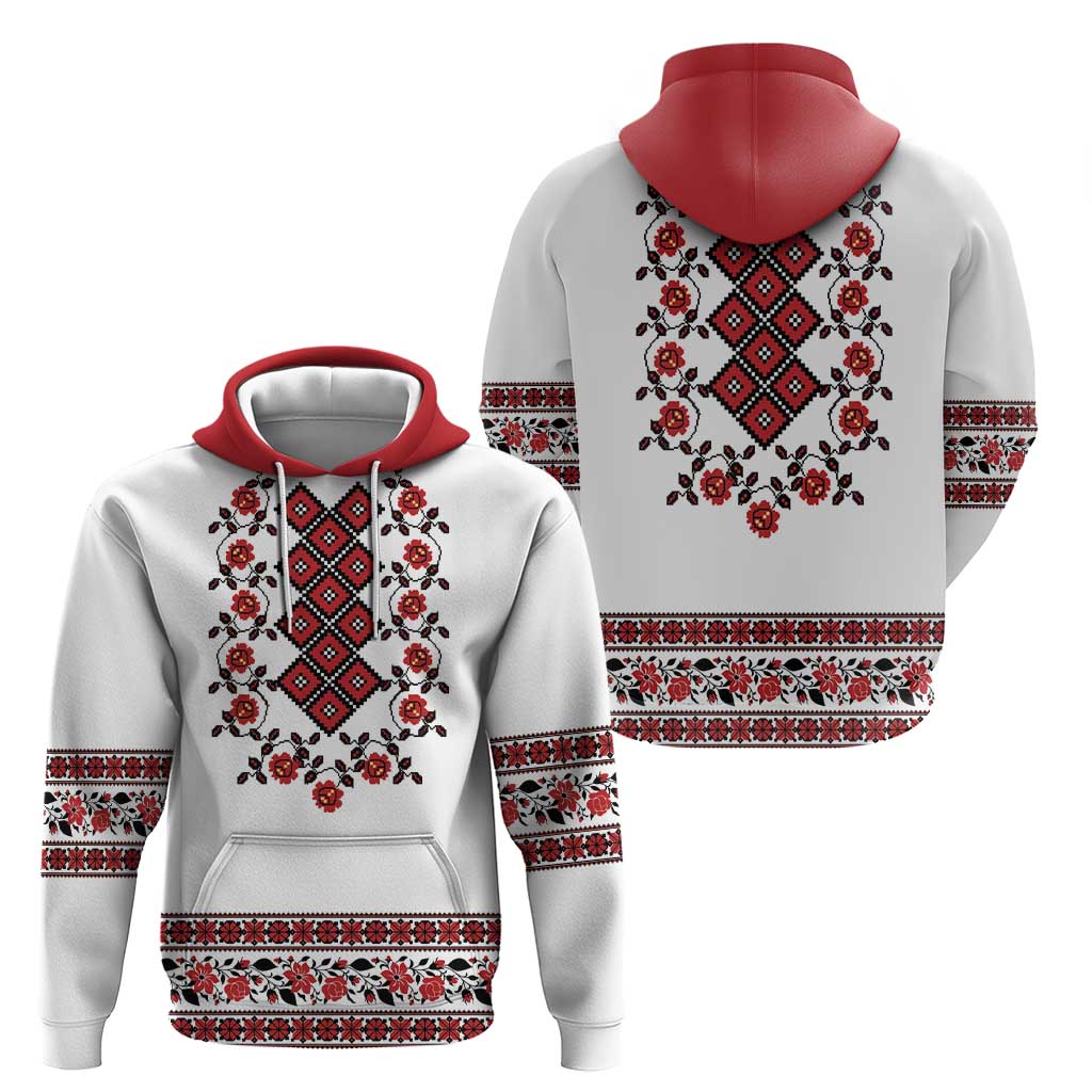 Ukraine Zip Hoodie Ukrainian Traditional Folk Patterns