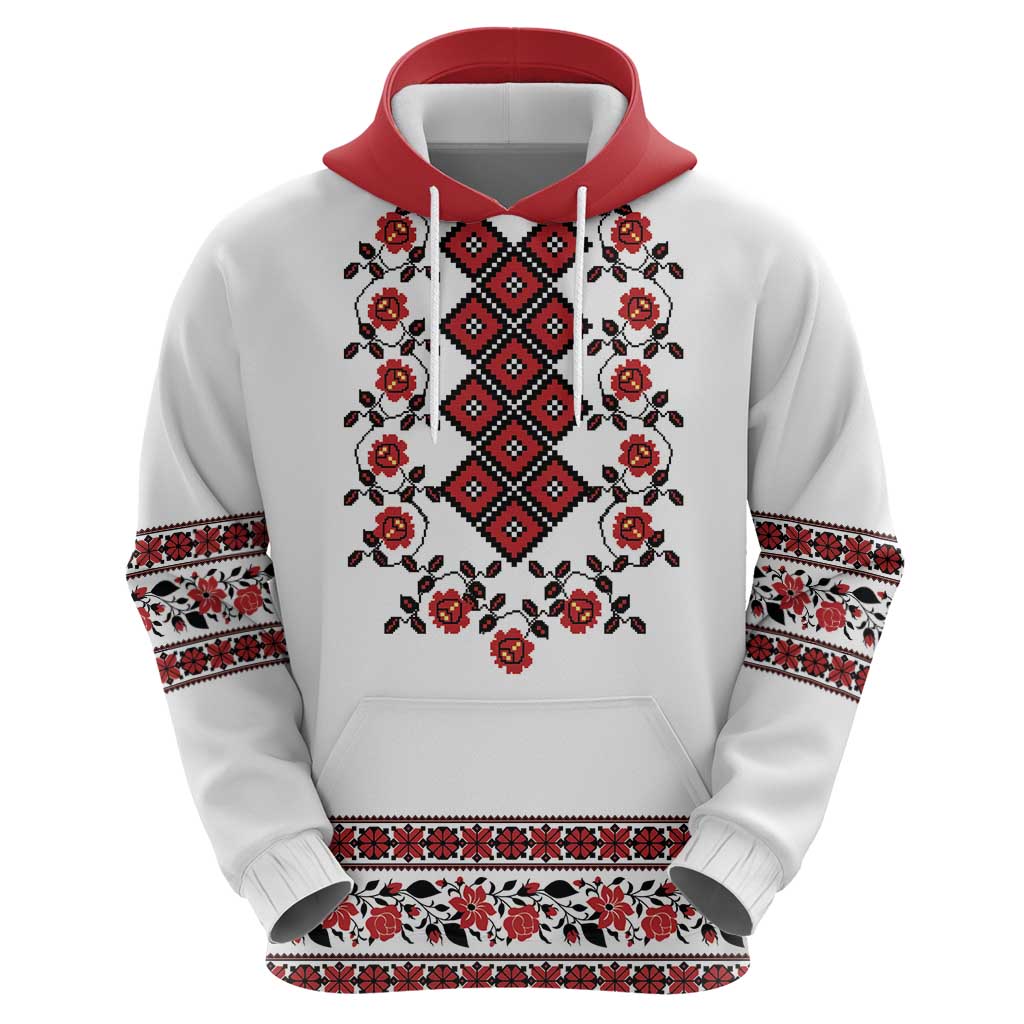Ukraine Zip Hoodie Ukrainian Traditional Folk Patterns