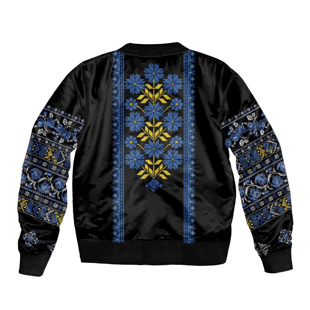 Ukraine Folk Patterns Bomber Jacket Sporty Style