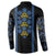 Ukraine Folk Patterns Button Sweatshirt Sporty Style