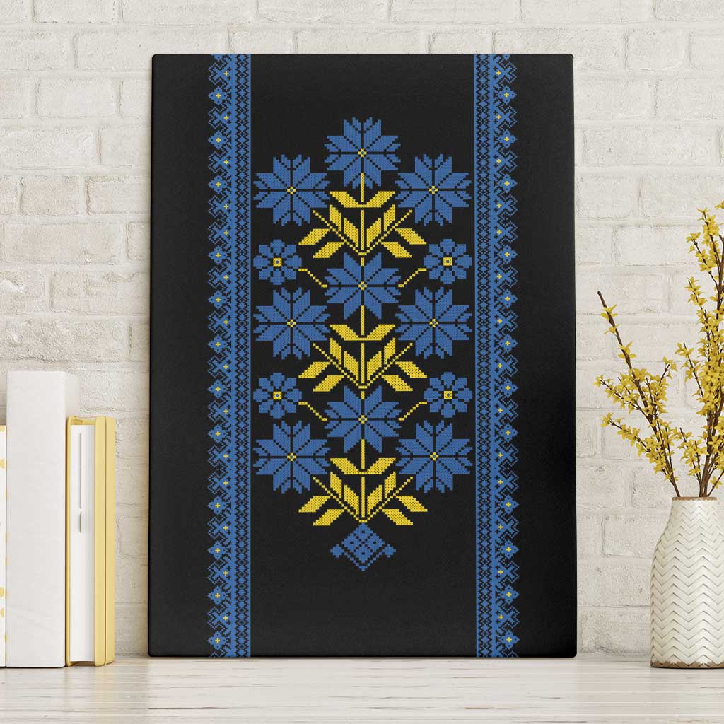 Ukraine Folk Patterns Canvas Wall Art Sporty Style