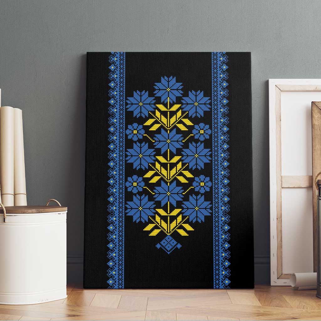 Ukraine Folk Patterns Canvas Wall Art Sporty Style