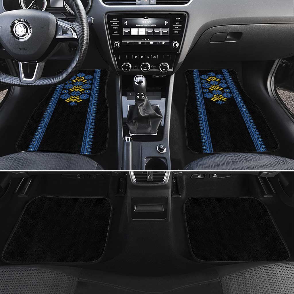 Ukraine Folk Patterns Car Mats Sporty Style