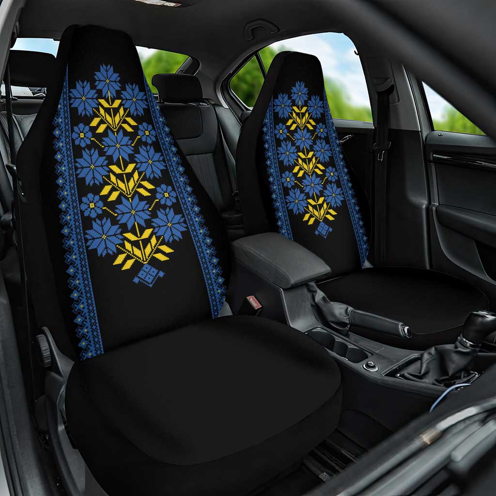 Ukraine Folk Patterns Car Seat Cover Sporty Style