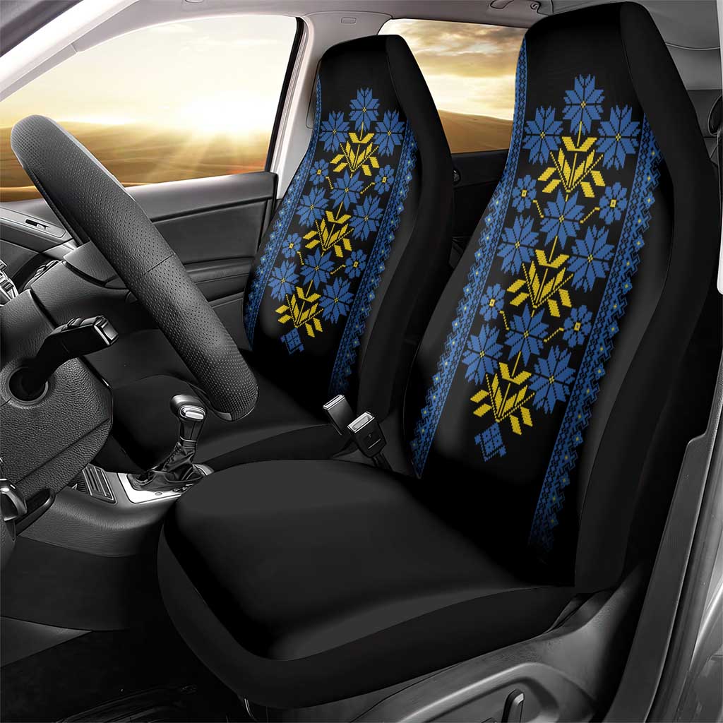 Ukraine Folk Patterns Car Seat Cover Sporty Style
