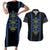 Ukraine Folk Patterns Couples Matching Short Sleeve Bodycon Dress and Hawaiian Shirt Sporty Style