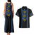 Ukraine Folk Patterns Couples Matching Tank Maxi Dress and Hawaiian Shirt Sporty Style