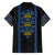 Ukraine Folk Patterns Family Matching Off The Shoulder Long Sleeve Dress and Hawaiian Shirt Sporty Style