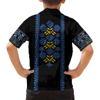 Ukraine Folk Patterns Family Matching Puletasi and Hawaiian Shirt Sporty Style